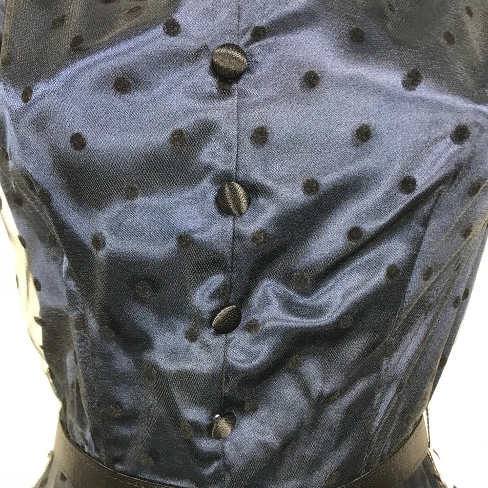 STOP STARING True Blue Dress NWT Swing Rockabilly - Picture 3 of 7
